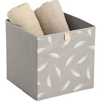 Zeller Feather Aufbewahrungsbox taupe 32,0 x 32,0 x 32,0 cm Zeller Feather Aufbewahrungsbox taupe 32,0 x 32,0 x 32,0 cm von Zeller