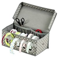 Zeller Geschenkband-Organizer grau/weiß 29,0 x 15,0 x 12,0 cm Zeller Geschenkband-Organizer grau/weiß 29,0 x 15,0 x 12,0 cm von Zeller