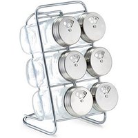 Zeller Gewürzregal transparent, silber, 7-tlg. von Zeller