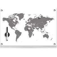 Zeller Glas-Magnettafel 60,0 x 40,0 cm Weltkarte von Zeller