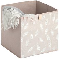 Zeller Pampasgrass Aufbewahrungsbox beige 32,0 x 32,0 x 32,0 cm, 1 St. von Zeller