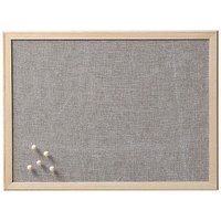 Zeller Pinnwand 40,0 x 30,0 cm Leinen grau von Zeller