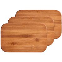 Zeller Schneidebretter-Set Bamboo Natur 22,0 x 14,0 cm 3-tlg. von Zeller