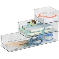 Zeller Schreibtisch-Organizer 3tlg-Set transparent Kunststoff 10,0 x 30,0 x 5,0 cm Zeller Schreibtisch-Organizer 3tlg-Set transparent Kunststoff 10,0 x 30,0 x 5,0 cm von Zeller