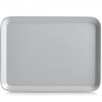 Zeller Tablett grau rechteckig 18,0 x 24,0 cm von Zeller