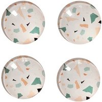 Zeller Terrazzo Magnete Motiv, Kunststoff Ø 2,5 x 0,8 cm, 4 St. von Zeller