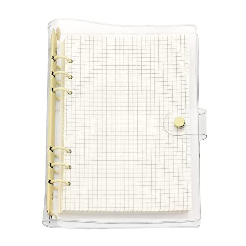 A6/A5 6 Löcher, bunter PVC-Einband, runder Ringordner mit Schnappverschluss, Loseblattordner, persönlicher Organizer (Popcorn, A5 mini set) von Zelten