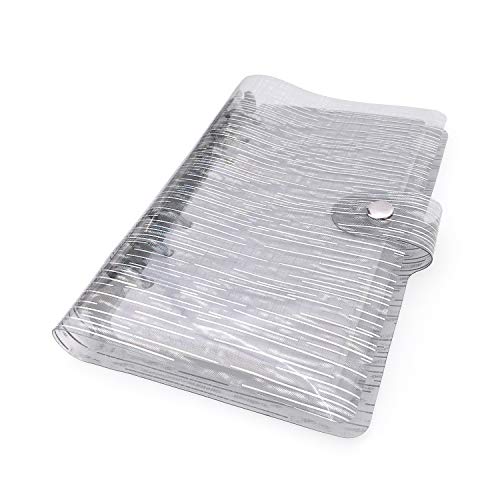 A6/A5 6 Löcher, bunter PVC-Einband, runder Ringordner mit Schnappverschluss, Loseblattordner, persönlicher Organizer (Silvery Rain, A6 mini set) von Zelten