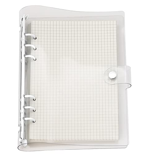 A6/A5 6 Löcher, bunter PVC-Einband, runder Ringordner mit Schnappverschluss, Loseblattordner, persönlicher Organizer (Snow White, A5 mini set) von Zelten