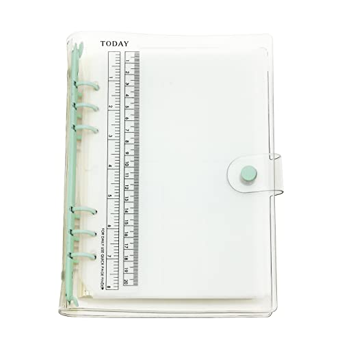 A6/A5 6 Löcher, bunter PVC-Einband, runder Ringordner mit Schnappverschluss, Loseblattordner, persönlicher Organizer (Holiday, A5 combo) von Zelten