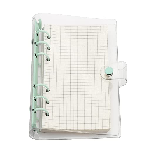 A6/A5 6 Löcher bunte PVC-Abdeckung, runder Ringordner mit Druckknopfverschluss, Ordner für lose Blätter, Notizbuch, Nachfüllpackung, DIY, Scrapbooking, Binder Cover Protector (Holiday, A6 mini set) von Zelten