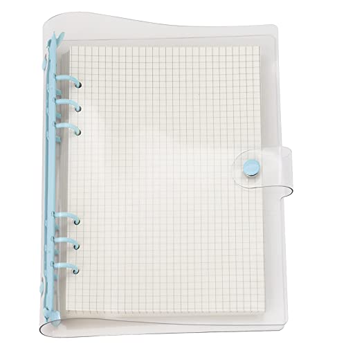 A6/A5 6 Löcher bunte PVC-Abdeckung, runder Ringordner mit Druckknopfverschluss, Ordner für lose Blätter, Notizbuch, Nachfüllpackung, DIY, Scrapbooking, Binder Cover Protector (Skyway, A5 mini set) von Zelten
