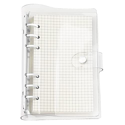 A6/A5 6 Löcher bunte PVC-Abdeckung, runder Ringordner mit Druckknopfverschluss, Ordner für lose Blätter, Notizbuch, Nachfüllpackung, DIY, Scrapbooking, Binder Cover Protector (Snow White, A6 mini set) A6/A5 6 Löcher bunte PVC-Abdeckung, runder Ringordner mit Druckknopfverschluss, Ordner für lose Blätter, Notizbuch, Nachfüllpackung, DIY, Scrapbooking, Binder Cover Protector (Snow White, A6 mini set) von Zelten