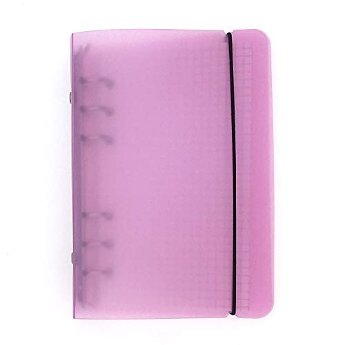 A6 / A5, 6 Löcher, farbig,Läufer Ringordner, Ordner für lose Blätter, Notizbuch, Nachfüllpackung, Bürobedarf, Ordner(Pink,A5 Mini Set) von Zelten