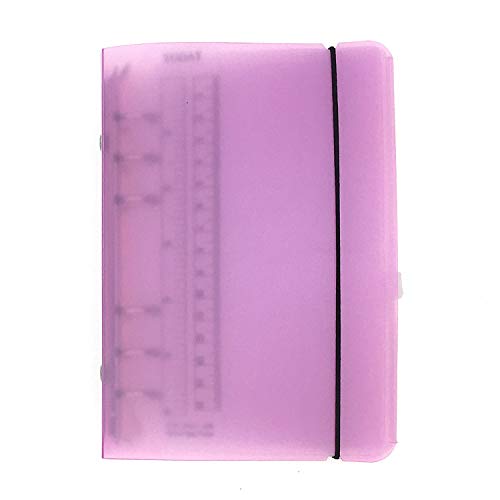 A6 / A5, 6 Löcher, farbig,Läufer Ringordner, Ordner für lose Blätter, Notizbuch, Nachfüllpackung, Bürobedarf, Ordner (Pink, A6 combo) von Zelten