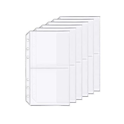 D Ringbuch-Zubehör Gestanzte Ordner-Taschen Teiler-Lineal-Registerkarte (2 Pocket, A6) von Zelten
