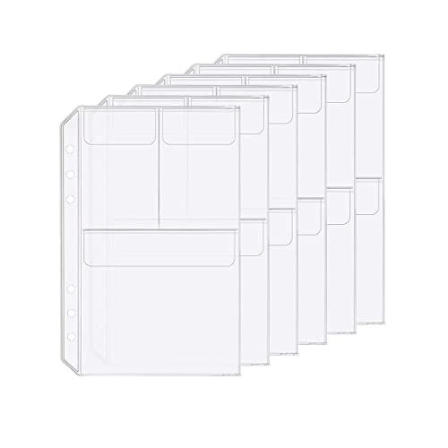 D Ringbuch-Zubehör Gestanzte Ordner-Taschen Teiler-Lineal-Registerkarte (3 Pocket, A5) von Zelten