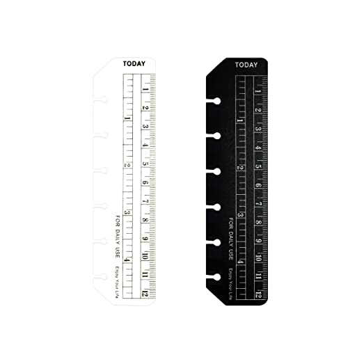 D Ringbuch-Zubehör Gestanzte Ordner-Taschen Teiler-Lineal-Registerkarte (BTRuler, A7) von Zelten