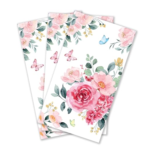 Zelten 2-Lagen 20 Count farbigen Papier Hostess Servietten Shabby Chic Servietten für Hochzeit Abendessen Tea Party Dekoration E(Yard, 1) von Zelten