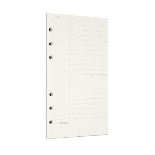Zelten Lose-Blatt-Lochpapier-Nachfüllpackungen Papier für 6-Loch-Binder Persönlicher Organizer Tagebuch Notizbuch Nachfüllbarer Planer, Connell, A6/6 Hole von Zelten