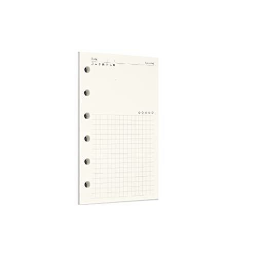 Zelten Lose-Blatt-Lochpapier-Nachfüllpackungen Papier für 6-Loch-Binder Persönlicher Organizer Tagebuch Notizbuch Nachfüllbarer Planer, Favorites, A7/6 Hole Zelten Lose-Blatt-Lochpapier-Nachfüllpackungen Papier für 6-Loch-Binder Persönlicher Organizer Tagebuch Notizbuch Nachfüllbarer Planer, Favorites, A7/6 Hole von Zelten
