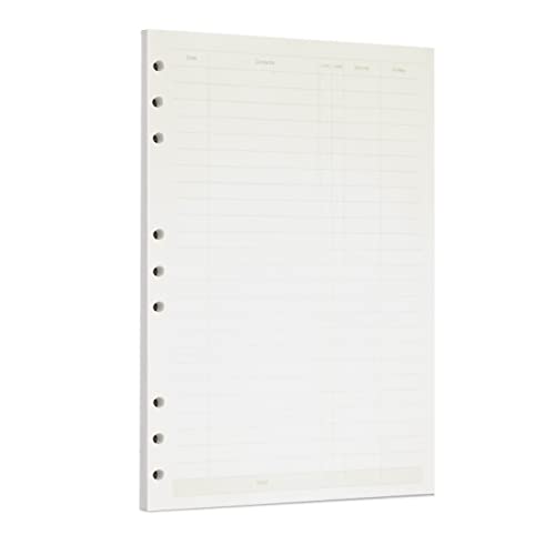 Zelten Lose-Blatt-Lochpapier-Nachfüllpackungen Papier für 6-Loch-Binder Persönlicher Organizer Tagebuch Notizbuch Nachfüllbarer Planer, Finance, B5/9 Hole Zelten Lose-Blatt-Lochpapier-Nachfüllpackungen Papier für 6-Loch-Binder Persönlicher Organizer Tagebuch Notizbuch Nachfüllbarer Planer, Finance, B5/9 Hole von Zelten
