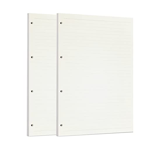 Zelten Lose-Blatt-Lochpapier-Nachfüllpackungen Papier für 6-Loch-Binder Persönlicher Organizer Tagebuch Notizbuch Nachfüllbarer Planer, Lined, A4/4 Hole von Zelten