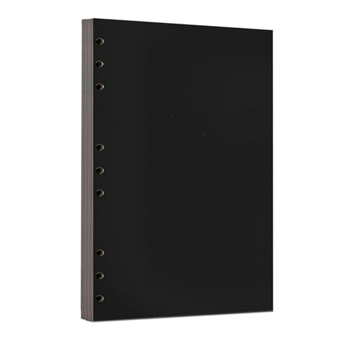 Zelten Lose-Blatt-Lochpapier-Nachfüllpackungen Papier für 6-Loch-Binder Persönlicher Organizer Tagebuch Notizbuch Nachfüllbarer Planer (Black Cardstock, B5/9 Hole) von Zelten