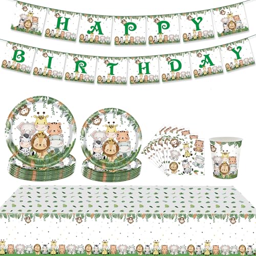 Dschungel Safari Partygeschirr Set, Dschungel Safari Partyteller Geburtstag Geschirr, Geburtstags Geschirr, Kindergeburtstag Deko Geschirr Dschungel Safari Partygeschirr Set, Dschungel Safari Partyteller Geburtstag Geschirr, Geburtstags Geschirr, Kindergeburtstag Deko Geschirr von Zempertoopa