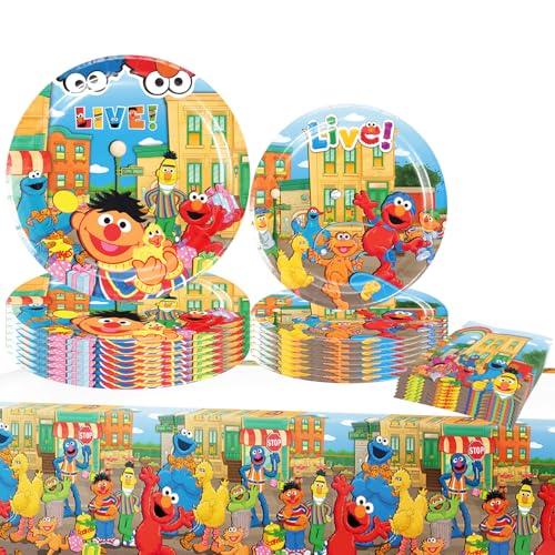 Sesame street Partygeschirr Set, Deko Geburtstag Partygeschirr, Kinder Partygeschirr Party Supplies Set, Cartoon Geburtstag Deko Sesame street Partygeschirr Set, Deko Geburtstag Partygeschirr, Kinder Partygeschirr Party Supplies Set, Cartoon Geburtstag Deko von Zempertoopa
