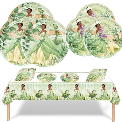 Tiana Princess Partygeschirr Set, Deko Geburtstag Partygeschirr, Kinder Partygeschirr Party Supplies Set, Cartoon Geburtstag Deko Tiana Princess Partygeschirr Set, Deko Geburtstag Partygeschirr, Kinder Partygeschirr Party Supplies Set, Cartoon Geburtstag Deko von Zempertoopa