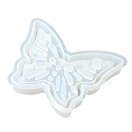 Silikonform mit ausgehöhlten Schmetterlings-Herzen, für Ständer, Teelichthalter, Heimdekoration, Epoxidharz-Formen von Zemusinet