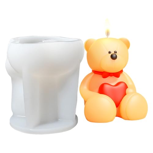 Silikonformen für Epoxidharz, Seifenherstellung, Fondant, 3D-Kaninchen, Bär, Tier, für Schokolade, Süßigkeiten Silikonformen für Epoxidharz, Seifenherstellung, Fondant, 3D-Kaninchen, Bär, Tier, für Schokolade, Süßigkeiten von Zemusinet