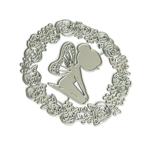 Wing Girl Stanzschablonen aus Karbonstahl, dekorative Prägepapier-Stanzform für Kartenherstellung, Scrapbooking, Lesezeichen, Karbonstahl von Zemusinet