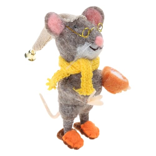 Zemusinet Nadelfilz Modell Weihnachten Cartoon Wolle gefilzt Mäuse Miniaturfigur Puppen für Wohnkultur oder Mottoparty Zemusinet Nadelfilz Modell Weihnachten Cartoon Wolle gefilzt Mäuse Miniaturfigur Puppen für Wohnkultur oder Mottoparty von Zemusinet