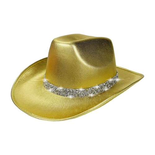 Zemusinet Panamahut mit Schmucksteinen, schwerer Kristall, Überraschung, für Mädchen, Jungen, Braut, Hut für Karneval, Musikfestival von Zemusinet