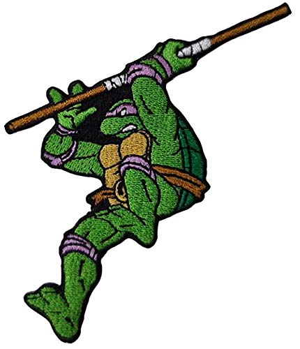 Donatello – 1980er Ninja Turtles Aufnäher zum Aufbügeln von Zen Monkey Studios