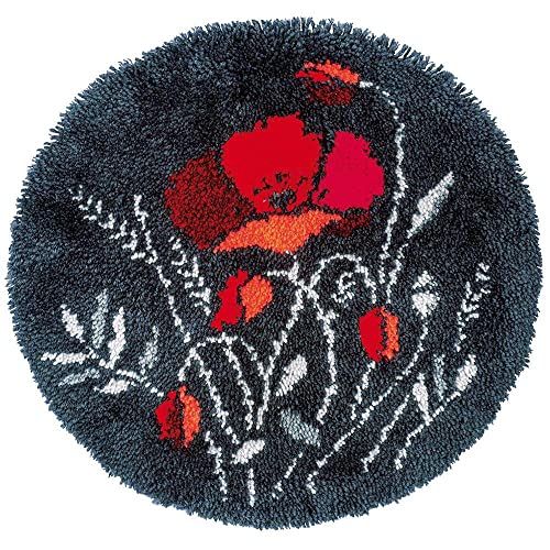 ZenaHa Knüpfteppich Zum Selber Knüpfen, Knüpfhaken-Teppichherstellungs-Set Für Erwachsene, 50 X 50 Cm, Kreuzstich-Set, Neuartiges Blumen-Blätter-Muster, Wandteppich-Set Für Anfänger, Rutschfeste Fu ZenaHa Knüpfteppich Zum Selber Knüpfen, Knüpfhaken-Teppichherstellungs-Set Für Erwachsene, 50 X 50 Cm, Kreuzstich-Set, Neuartiges Blumen-Blätter-Muster, Wandteppich-Set Für Anfänger, Rutschfeste Fu von ZenaHa