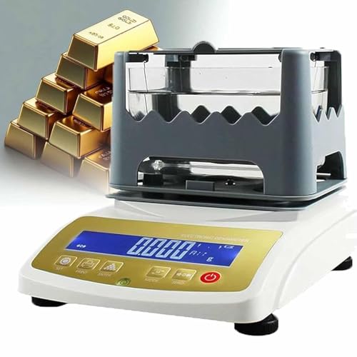 ZengHeBloom Goldreinheitsgrad-Tester Kompetenz In Edelmetallprüfung Umfassendes Digital-Messsystem Mit Goldreinheitstester Und Dichtemessfunktion Geeignet Für Silber, Platin, Palladium Und Jade von ZengHeBloom