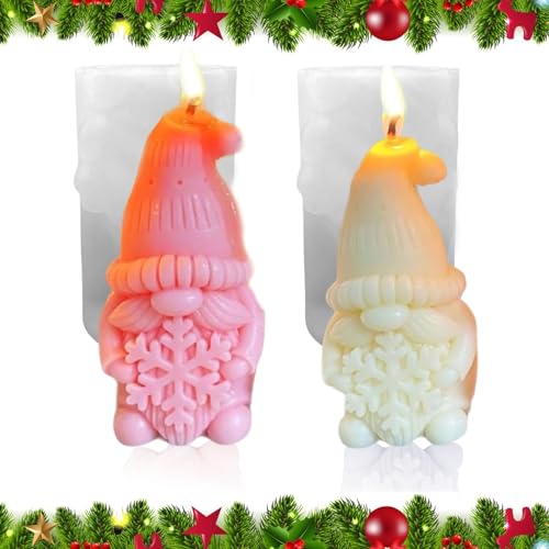2 Stück Gießform Weihnachten Wichtel, 3d Silikonformen Gießformen Weihnachten Kerzenformen Zum Gießen, Zum Gießen Giessformen Silikon Für Weihnachtsdeko 2 Stück Gießform Weihnachten Wichtel, 3d Silikonformen Gießformen Weihnachten Kerzenformen Zum Gießen, Zum Gießen Giessformen Silikon Für Weihnachtsdeko von Zengjunwei