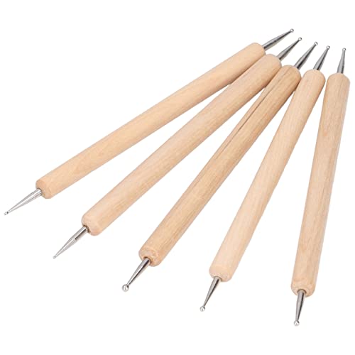 ZenithAur Doppelend-Prägewerkzeug-Set, 5-teilig, Punktierwerkzeuge aus Edelstahl zum Selbermalen, Gravieren und Nachzeichnen von Designs ZenithAur Doppelend-Prägewerkzeug-Set, 5-teilig, Punktierwerkzeuge aus Edelstahl zum Selbermalen, Gravieren und Nachzeichnen von Designs von ZenithAur