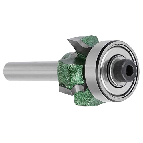 Zenithaur 4 Zähne Trimmschneider Holzbearbeitungsmahlen Cutter Trimmer Router Bit für hochwertige Holzbearbeitungsprojekte (1/4 * R2) von ZenithAur