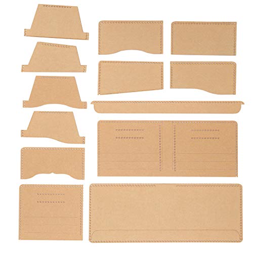 Zenithaur -Acryl -Brieftaschenvorlage Set - 13pcs, klare Lederhandwerksvorlage für DIY -Lederprojekte und Nähen Zenithaur -Acryl -Brieftaschenvorlage Set - 13pcs, klare Lederhandwerksvorlage für DIY -Lederprojekte und Nähen von ZenithAur