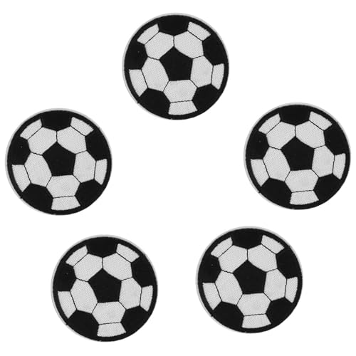 Zenithaur Dekorative Fußball -Ballaufkleber, 10pcs Fußballsticke für Eisen für Eisenprojekte, Abzeichen Patches für Kunst und Handwerk Zenithaur Dekorative Fußball -Ballaufkleber, 10pcs Fußballsticke für Eisen für Eisenprojekte, Abzeichen Patches für Kunst und Handwerk von ZenithAur