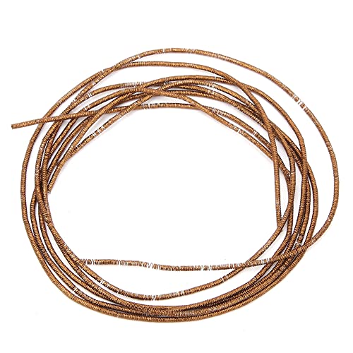 Zenithaur Französischer Metalldraht, Stickmaterial rund glatte Kupferhand -Stickerei Fine Metallic Draht für Schmuckherstellung und Perlen (Coffee line) von ZenithAur
