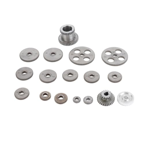 Zenithaur Mini Drehmaschine Ersatzgeräte, 18pcs Metal Getriebes -Kit mit Motorriemenscheibe HT250 Graues Eisen, schön für Präzisions -Mini -Latten und Fräsmaschinen Zenithaur Mini Drehmaschine Ersatzgeräte, 18pcs Metal Getriebes -Kit mit Motorriemenscheibe HT250 Graues Eisen, schön für Präzisions -Mini -Latten und Fräsmaschinen von ZenithAur