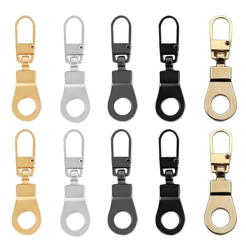 10 Stück Reißverschluss Zipper für reißverschluss Zipper Reißverschluss Zipper - für Kleidung Jeans Rucksack Reißverschluss Reparatur (5 Farben) von ZenithFast