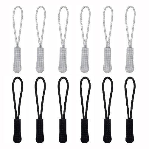 Reißverschlussanhänger 12 Stück Reißverschluss Zipper Reißverschluss Anhänger -Reißverschluss zipper ersatz für Jacken, Schulranzen, Trolley Cases Reißverschlussanhänger 12 Stück Reißverschluss Zipper Reißverschluss Anhänger -Reißverschluss zipper ersatz für Jacken, Schulranzen, Trolley Cases von ZenithFast