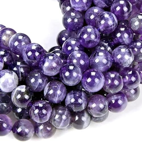 Zenkeeper 108 Stück Amethyst-Perlen für die Schmuckherstellung 8 mm Amethyst-Edelsteine lose Steinperlen Zenkeeper 108 Stück Amethyst-Perlen für die Schmuckherstellung 8 mm Amethyst-Edelsteine lose Steinperlen von Zenkeeper