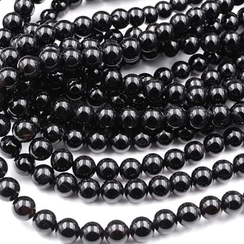 Zenkeeper 116–120 Stück schwarze Onyx-Perlen für die Schmuckherstellung, 6 mm Onyx-Edelsteine, lose Perlen von Zenkeeper